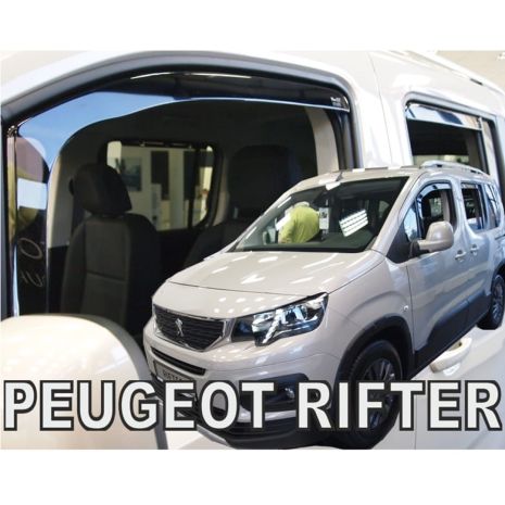 ΑΝΕΜΟΘΡΑΥΣΤΕΣ ΓΙΑ CITROEN BERLINGO III/PEUGEOT RIFTER/OPEL COMBO E 4D/5D LOV 2018+ ΣΕΤ ΑΥΤΟΚΙΝΗΤΟΥ ΑΠΟ ΕΥΚΑΜΠΤΟ ΦΙΜΕ ΠΛΑΣΤΙΚΟ HEKO - 4 ΤΕΜ. Auto Moto Tyres 