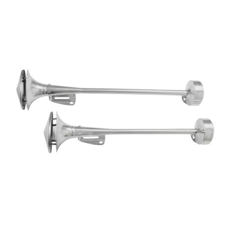 ΚΟΡΝΑ ΔΙΠΛΗ ΠΝΕΥΜΑΤΙΚΗ 118dB 24V  58+64cm ΜΕ ΒΑΣΕΙΣ ΣΤΗΡΙΞΗΣ Auto Moto Tyres 