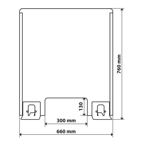 ΠΡΟΣΤΑΤΕΥΤΙΚΟ ΔΙΑΧΩΡΙΣΤΙΚΟ ΤΖΑΜΙ PLEXIGLASS 3mm 66x76cm ΜΕ ΤΡΥΠΑ ΚΑΙ ΒΑΣΕΙΣ ΣΤΗΡΙΞΗΣ ΑΛΟΥΜΙΝΙΟΥ Auto Moto Tyres 