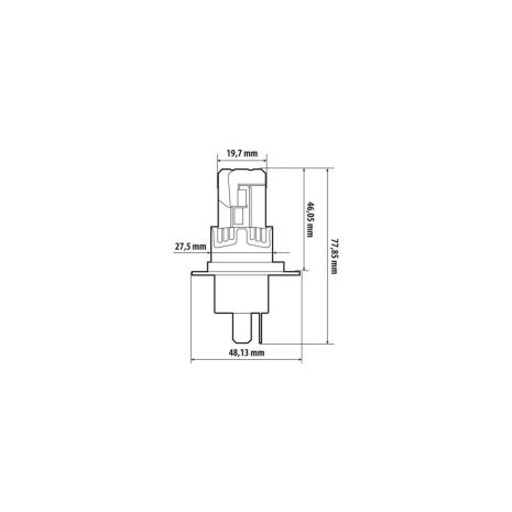 ΛΑΜΠΑ LED H4 12V 6.500K P43t ΘΕΡΜΟ 2.000lm/2.400lm+ΨΥΧΡΟ1.500/2.000lm 25W HALO LED QUICK FIT ALIEN SERIES LAMPA - 1 ΤΕΜ. Auto Moto Tyres 