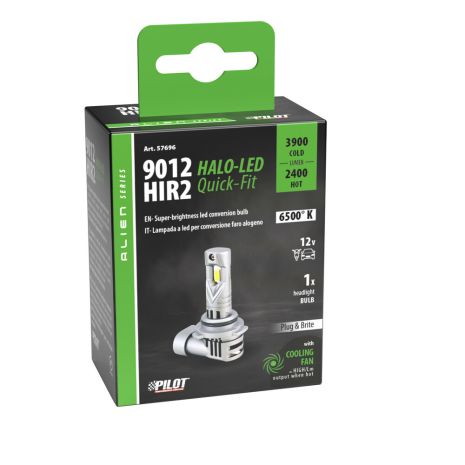 ΛΑΜΠΑ LED HIR2 9012 12V PX22d 6.500K ΨΥΧΡΟ 3.900lm/ΘΕΡΜΟ 2.400lm 35W HALO LED QUICK FIT ALIEN SERIES LAMPA - 1 ΤΕΜ. Auto Moto Tyres 