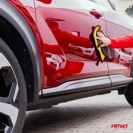 ΠΕΤΣΕΤΑ ΣΤΕΓΝΩΜΑΤΟΣ ΜΙΚΡΟΦΙΜΠΡΑ 2in1 & ΠΑΝΑΚΙ ΚΑΘΑΡΙΣΜΟΥ ΤΖΑΜΙΩΝ 30x40cm AMIO - 2 Τεμ. Auto Moto Tyres 