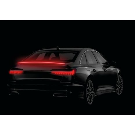 ΤΑΙΝΙΑ ΣΙΛΙΚΟΝΗΣ LED ΚΟΚΚΙΝΟ ΦΩΣ CARBON-LOOK ΠΟΡΤ ΜΠΑΓΚΑΖ  SPOILER LED LIGHT 12V IP67 25χ10mm 120cm LAMPA -  1 Τεμ. Auto Moto Tyres 