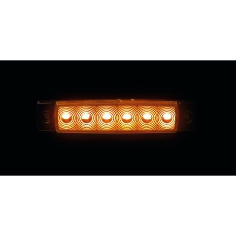 ΦΩΣ ΟΓΚΟΥ 9>32V 6 LED ΠΟΡΤΟΚΑΛΙ ΧΡΩΜΑ 95,6x19,8mm ΜΕ ΕΓΚΡΙΣΗ ΤΥΠΟΥ E148 LAMPA -  20 Τεμ. Auto Moto Tyres 