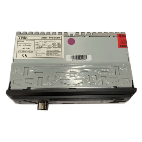 RADIO 1 DIN DUAL USB/FM/MSD/MP3/WMA/BLUETOOTH 200W ΜΕ ΕΠΙΛΟΓΗ ΦΩΤΙΣΜΟΥ 7 ΧΡΩΜΑΤΩΝ & ΧΕΙΡΙΣΤΗΡΙΟ OSIO - 1 τεμ. Auto Moto Tyres 