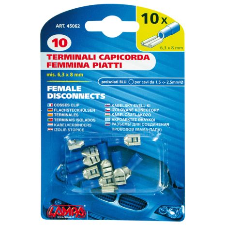 ΦΙΣΑΚΙΑ 6.3 x 0.8mm (10τμχ) Auto Moto Tyres 