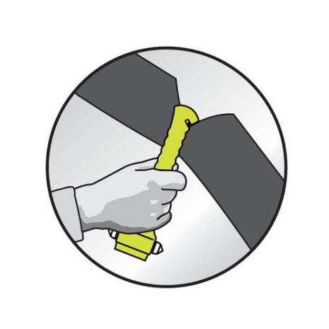 ΚΟΠΤΙΚΟ ΖΩΝΗΣ ΜΕ ΣΦΥΡΑΚΙ ΓΙΑ ΤΖΑΜΙ LIFE-HAMMER ΚΙΤΡΙΝΟ Auto Moto Tyres 