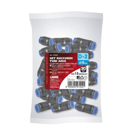 ΣΥΝΔΕΣΜΟΣ ΑΕΡΑ D-2 8mm max 13BAR 20ΤΕΜ. Auto Moto Tyres 