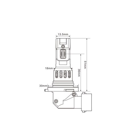 ΛΑΜΠΕΣ LED HΒ4 12V 70W 4000lm 6.000K CSP 3570 LED KIT CAN-BUS PREMIUM SMART SERIES  M-TECH - 2 τεμ. Auto Moto Tyres 
