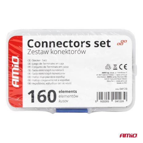 ΣΥΝΔΕΣΜΟΙ ΚΑΛΩΔΙΩΝ ΜΕΤΑΛΛΙΚΟΙ 3 ΜΕΓΕΘΗ (BN 1.25/BN 2/BN 5.5) AMIO - 160 τεμ. Auto Moto Tyres 