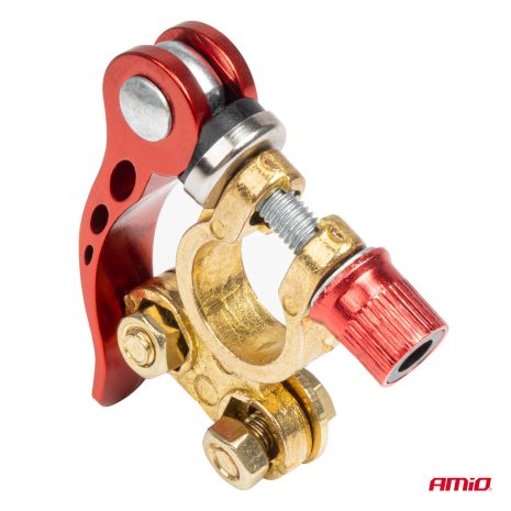 ΠΟΛΟΙ ΜΠΑΤΑΡΙΑΣ / ΑΚΡΟΔΕΚΤΕΣ 12V 40A ΜΕ ΣΦΙΓΚΤΗΡΕΣ & ΚΛΕΙΔΙ AMIO - 3 ΤΕΜ. Auto Moto Tyres 