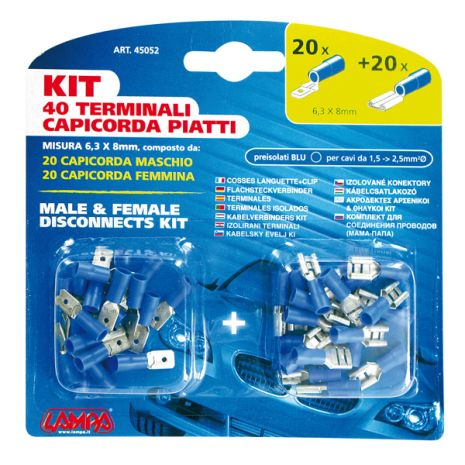 ΦΙΣΑΚΙΑ 6.3 x 0.8mm (40τμχ.) Auto Moto Tyres 