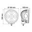 ΠΡΟΒΟΛΕΑΣ ANGEL-LED 9-36V 7LED 4.800LM 6.500K 150mm 2 ΛΕΙΤΟΥΡΓΙΩΝ ΑΔΙΑΒΡΟΧΟΣ 1ΤΕΜ. Auto Moto Tyres 
