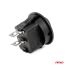 ΔΙΑΚΟΠΤΗΣ ON/OFF 2 ΕΠΑΦΩΝ 12V 20A  ΣΤΡΟΓΓΥΛΟΣ Φ20mm ΜΑΥΡΟΣ AMIO - 1 τεμ. Auto Moto Tyres 