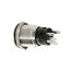 ΔΙΑΚΟΠΤΗΣ ΜΠΟΥΤΟΝ (BUTTON) 12/24V 5Amax 5PIN IP65 ON/OFF ME LED ΠΟΡΤΟΚΑΛΙ ΑΝΟΞΕΙΔΩΤΟ ΑΤΣΑΛΙ LAMPA - 1 TEM. Auto Moto Tyres 