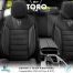 ΚΑΛΥΜΜΑΤΑ ΚΑΘΙΣΜΑΤΩΝ OTOM  TORO 902 BLACK/SMOKED ΜΑΥΡΟ/ΓΚΡΙ ΥΦΑΝΤΟ ΥΦΑΣΜΑ SET ΑΜΙΟ - 1 σετ. Auto Moto Tyres 