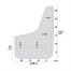 ΛΑΣΠΩΤΗΡΕΣ SPLASH-GUARDS (M) 23,5 Χ 31,5 cm UNIVERSAL - 2 ΤΕΜ. Auto Moto Tyres 