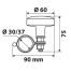 ΤΕΜΠΕΛΗΣ ΤΙΜΟΝΙΟΥ SPINNY RING 60mm ΓΙΑ ΤΙΜΟΝΙΑ 30-37mm (ΜΑΥΡΟ/ΚΟΚΚΙΝΗ ΡΙΓΑ) Auto Moto Tyres 