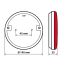 ΦΩΣ ΠΙΣΩ ΑΡΙΣΤΕΡΟ 12/24V DYNAMIC-O 140 mm ΜΕ 29 LED 3 ΧΡΗΣΕΙΣ ΟΜΙΧΛΗΣ/ΘΕΣΕΩΣ/ΦΛΑΣ (ΚΟΚΚΙΝΟ/ΠΟΡΤΟΚΑΛΙ) - 1 ΤΕΜ. Auto Moto Tyres 