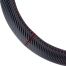 ΚΑΛΥΜΜΑ ΤΙΜΟΝΙΟΥ SWC-38 M 37-39cm ΣΕ ΜΑΥΡΟ CARBON ΧΡΩΜΑ ΜΕ ΚΟΚΚΙΝΗ ΡΑΦΗ ΑΜΙΟ - 1 ΤΕΜ. Auto Moto Tyres 