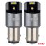 ΛΑΜΠΑΚΙΑ P21/5W BAY15d 12/24V 6.000K 2xSMD LED FULL CAN-BUS ΛΕΥΚΟ PRO SERIES  AMIO - 2 Τεμ. Auto Moto Tyres 