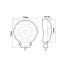 ΠΡΟΒΟΛΕΑΣ ΕΡΓΑΣΙΑΣ WL-29 10/30V 15W 1500lm 6.000k 9LED COMBO (ΔΙΑΘΛΑΣΗΣ) ΣΤΡΟΓΓΥΛΟΣ 135x110mm LAMPA - 1 τεμ. Auto Moto Tyres 