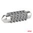 ΛΑΜΠΑΚΙΑ ΠΛΑΦΟΝΙΕΡΑΣ 41mm 12/24V C5W 5500K 12xSMD 3838 CAN-BUS FESTOON (ΛΕΥΚΟ) ΑΜΙΟ - 2 ΤΕΜ. Auto Moto Tyres 