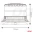 ΦΑΡΟΣ HEAVY DUTY W29M 12/24V ΠΟΡΤΟΚΑΛΙ 16LED ΜΑΓΝΗΤΙΚΟΣ/ΒΙΔΩΤΟΣ ΜΕ ΦΙΣ ΑΝΑΠΤΗΡΑ Υ103mm Φ110mm AMIO - 1 τεμ. Auto Moto Tyres 