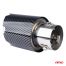 ΑΚΡΟ (ΜΠΟΥΚΑ) ΕΞΑΤΜΙΣΗΣ MT-028C AKR ΧΡΩΜΙΟ/CARBON Φ43>56 155x89mm AMIO - 1 ΤΕΜ. Auto Moto Tyres 