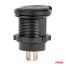 ΠΡΙΖΑ ΜΕ 2 ΘΥΡΕΣ USB ΚΑΙ ΚΑΠΑΚΙ ΜΑΥΡΗ 12/24V 4.2A ΑΔΙΑΒΡΟΧΗ ΜΕ ΜΠΛΕ LED ΦΩΣ ΕΝΔΕΙΞΗΣ  AMIO - 1 ΤΕΜ. Auto Moto Tyres 