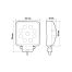 ΠΡΟΒΟΛΕΑΣ ΕΡΓΑΣΙΑΣ WL-30 10/30V 15W 1500lm 6.000k 9LED COMBO (ΔΙΑΘΛΑΣΗΣ) ΤΕΤΡΑΓΩΝΟΣ 130x110mm LAMPA - 1 τεμ. Auto Moto Tyres 