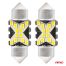 ΛΑΜΠΑΚΙΑ ΠΛΑΦΟΝΙΕΡΑΣ 31mm 12/24V C5W 5500K 12xSMD 2016 CAN-BUS FESTOON (ΛΕΥΚΟ) ΑΜΙΟ - 2 ΤΕΜ. Auto Moto Tyres 
