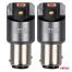 ΛΑΜΠΑΚΙΑ P21/5W BAY15d 12/24V 6.000K 2xSMD LED FULL CAN-BUS ΚΟΚΚΙΝΟ PRO SERIES AMIO - 2 Τεμ. Auto Moto Tyres 