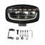 ΠΡΟΒΟΛΕΑΣ ΜΕ ΠΟΡΤΟΚΑΛΙ LED ΦΛΑΣ GLARE OVAL-PRO DEMON LINE 10>30V 51 LED 60W 3500lm 247x175x93mm LAMPA - 1 ΤΕΜ. Auto Moto Tyres 