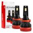 ΛΑΜΠΕΣ LED CAN-BUS H8/9/11 9>16V 90W 6.500K 9900lm (ΜΕ ΑΝΕΜΙΣΤΗΡΑΚΙ) X3 SERIES AMIO - 2 Τεμ. Auto Moto Tyres 