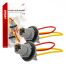 ΦΙΣΑ 12/24V ΓΙΑ ΛΑΜΠΕΣ T15/W5W/W16W  ME ΚΑΛΩΔΙΟ ΑΜΙΟ - 2 ΤΕΜ. Auto Moto Tyres 