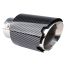 ΑΚΡΟ (ΜΠΟΥΚΑ) ΕΞΑΤΜΙΣΗΣ MT-028C AKR ΧΡΩΜΙΟ/CARBON Φ43>56 155x89mm AMIO - 1 ΤΕΜ. Auto Moto Tyres 