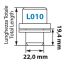 Μπουλόνια Ασφαλείας 14x1,50 19,44/42,6mm (22) ίσια με ροδέλα L010 Auto Moto Tyres 