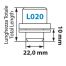 ΠΑΞΙΜΑΔΙΑ ΑΣΦΑΛΕΙΑΣ 14x1,5 19,4/40,8mm (22) ΙΣΙΑ ΜΕ ΡΟΔΕΛΑ ORIGINAL L020 Auto Moto Tyres 