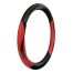 ΚΑΛΥΜΜΑ ΤΙΜΟΝΙΟΥ SILVERSTONE (M) 37/39 cm CARBON /ΜΑΥΡO-ΚΟΚΚΙΝΟ ΔΕΡΜΑΤΙΝΗ ΑΟΣΜΟ ECO-FRIENDLY Auto Moto Tyres 