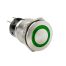 ΔΙΑΚΟΠΤΗΣ ΜΠΟΥΤΟΝ (BUTTON) 12/24V 5Amax 5PIN IP65 ON/OFF ME LED ΠΡΑΣΙΝΟ ΑΝΟΞΕΙΔΩΤΟ ΑΤΣΑΛΙ LAMPA - 1 TEM. Auto Moto Tyres 