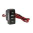 MERCEDES ACTROS MP3 08-13 ΑΝΤΑΠΤΟΡΑΣ ΔΙΠΛΟΣ USB 12/24V 3A ΜΕ ΚΑΛΩΔΙΟ 15cm Auto Moto Tyres 