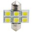 ΛΑΜΠΑΚΙΑ ΠΛΑΦΟΝΙΕΡΑΣ C5W/C10W 12V 1,44W SV8,5 31mm LED 6xSMD5050 ΛΕΥΚΟ 2ΤΕΜ. Auto Moto Tyres 