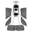 ΚΟΥΡΤΙΝΑΚΙΑ ΜΑΡΚΕ CAR SHADES ΓΙΑ AUDI A4 AVANT B5 94-01 - 6 ΤΕΜ. Auto Moto Tyres 