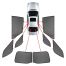 ΚΟΥΡΤΙΝΑΚΙΑ ΜΑΡΚΕ CAR SHADES ΓΙΑ BMW ΣΕΙΡΑ 3 SW E46 98-05 - 8 ΤΕΜ. Auto Moto Tyres 