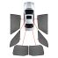 ΚΟΥΡΤΙΝΑΚΙΑ ΜΑΡΚΕ CAR SHADES ΓΙΑ FIAT PANDA 5D 2012+ - 6 ΤΕΜ. Auto Moto Tyres 
