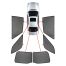 ΚΟΥΡΤΙΝΑΚΙΑ ΜΑΡΚΕ CAR SHADES ΓΙΑ AUDI Q5 (FY) 5D 2017+ - 6 ΤΕΜ. Auto Moto Tyres 