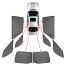 ΚΟΥΡΤΙΝΑΚΙΑ ΜΑΡΚΕ CAR SHADES ΓΙΑ BMW ΣΕΙΡΑ 2 F46 GRAND TOURER 5D 2014+ - 8ΤΕΜ. Auto Moto Tyres 
