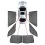 ΚΟΥΡΤΙΝΑΚΙΑ ΜΑΡΚΕ CAR SHADES ΓΙΑ BMW X1 / IX1 5D 2023+ - 6 ΤΕΜ. Auto Moto Tyres 