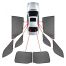 ΚΟΥΡΤΙΝΑΚΙΑ ΜΑΡΚΕ CAR SHADES ΓΙΑ BMW X6 (F16) 5D 2015-2019- 8 ΤΕΜ. Auto Moto Tyres 
